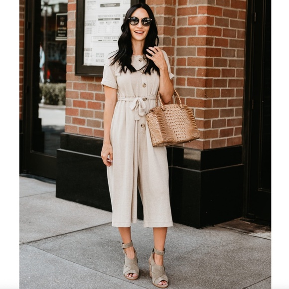 Free People Lighthouse Crop Jumpsuit - Picture 1 of 4